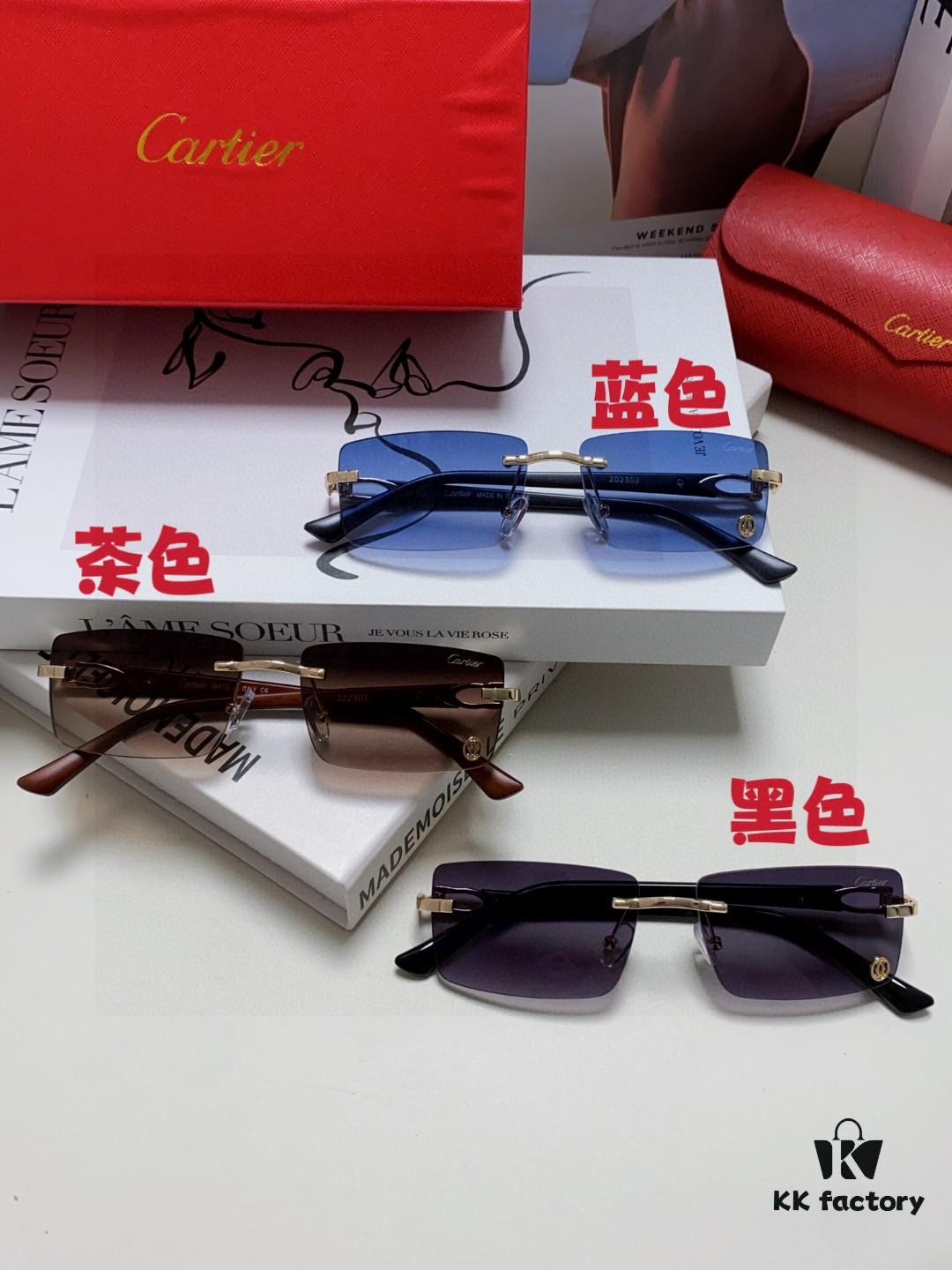 6931fb973a89a121ed54c3df Cartier 2025 New Unisex Frameless Fashion Blue Light Blocking HD Ultra-light Lightweight Youth-style Portable Eyeglasses, Sunglasses