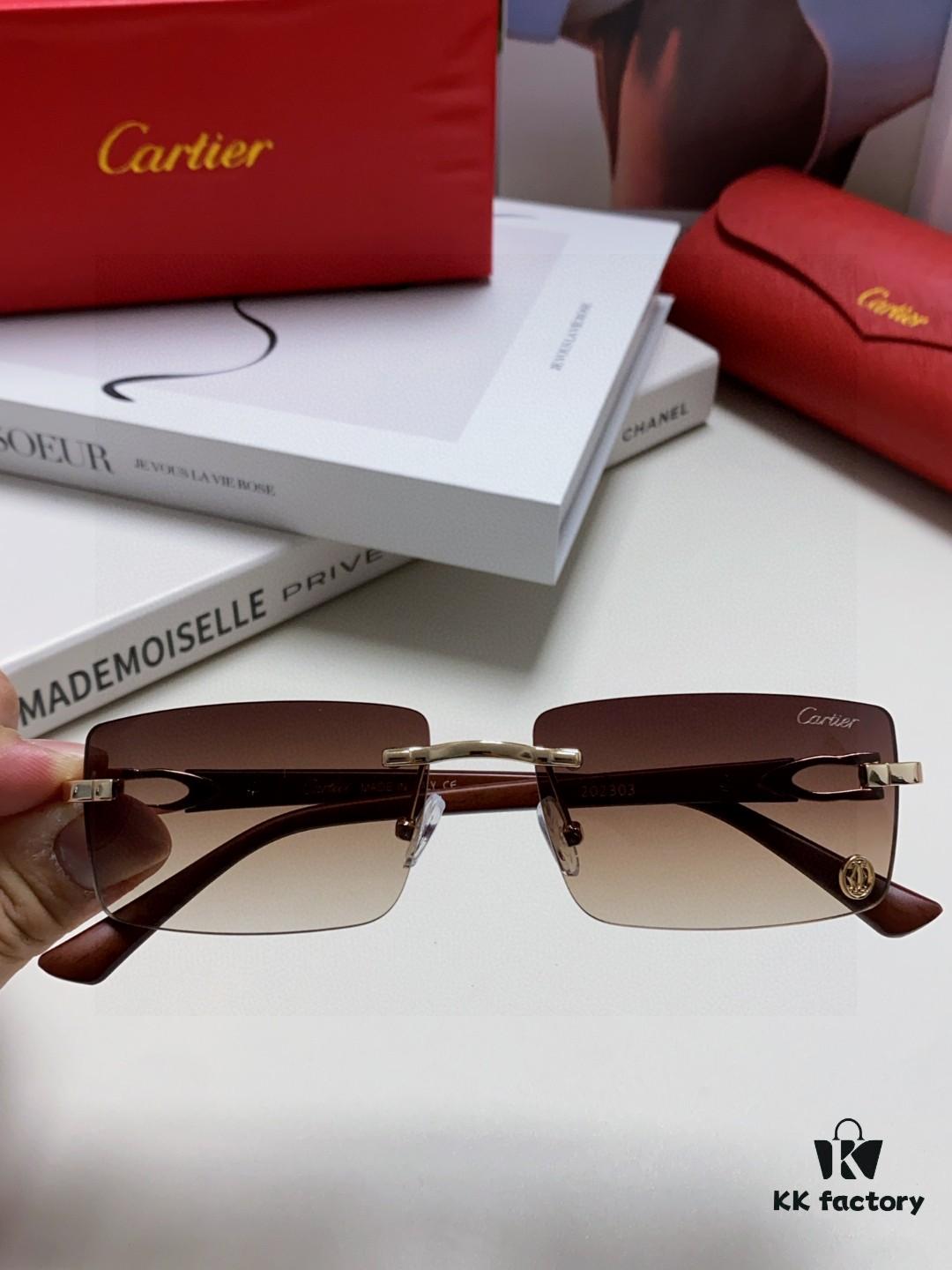 6931fb983a89a121ed54c3e3 Cartier 2025 New Unisex Frameless Fashion Blue Light Blocking HD Ultra-light Youthful and Portable Eyeglasses, Sunglasses