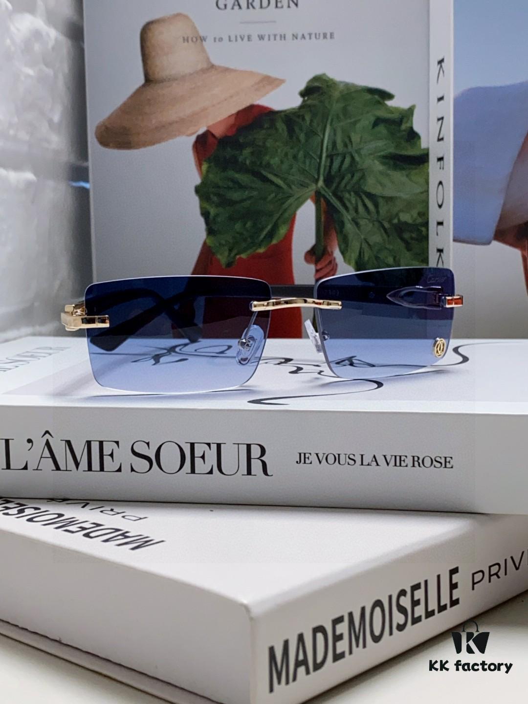 6931fb983a89a121ed54c3eb Cartier 2025 New Unisex Frameless Fashion Blue Light Blocking HD Lightweight Youth Portable Eyeglasses Sunglasses