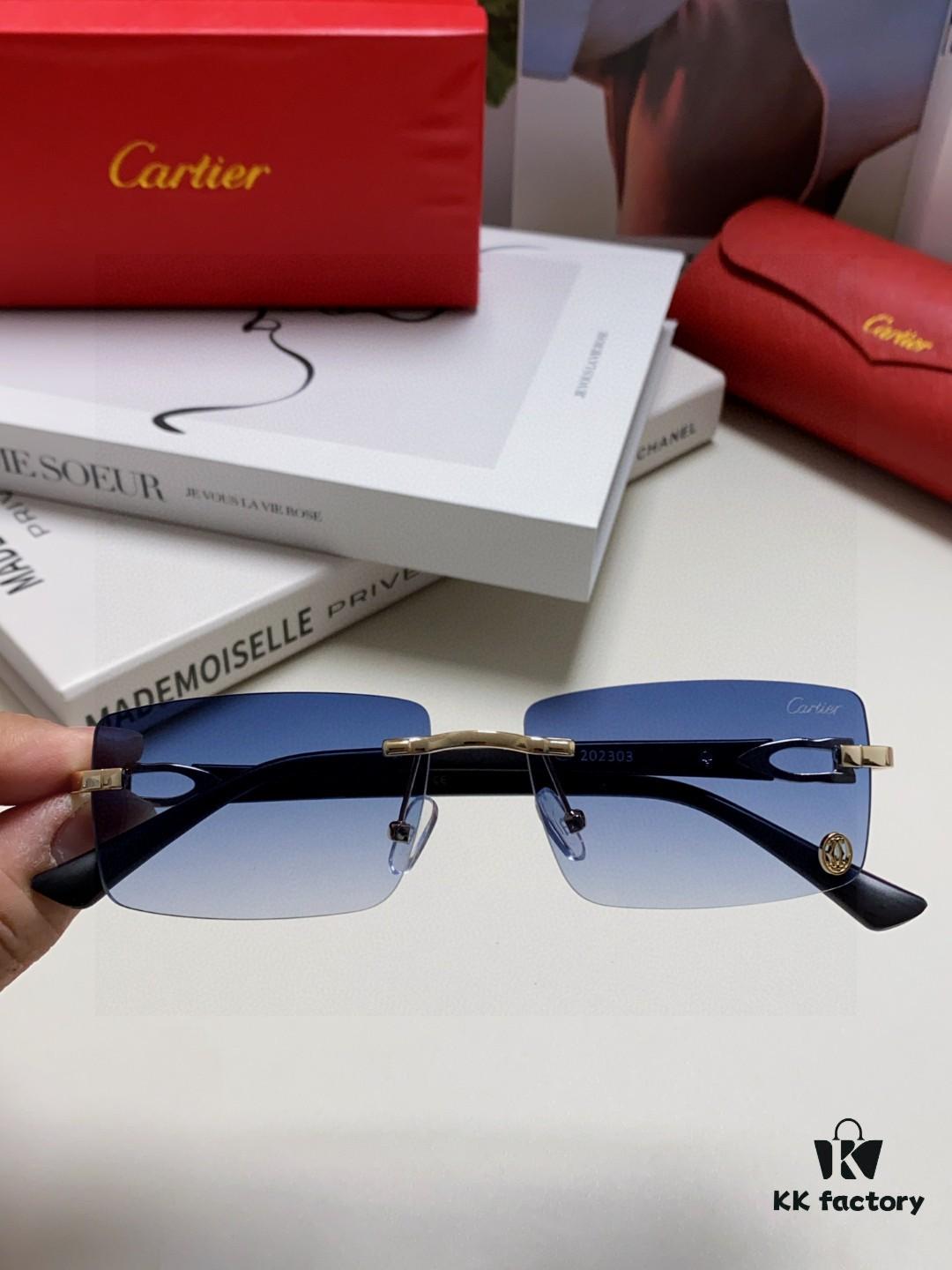 6931fb983a89a121ed54c3ed Cartier 2025 New Unisex Frameless Fashion Blue Light Blocking HD Lightweight Youth Portable Eyeglasses Sunglasses