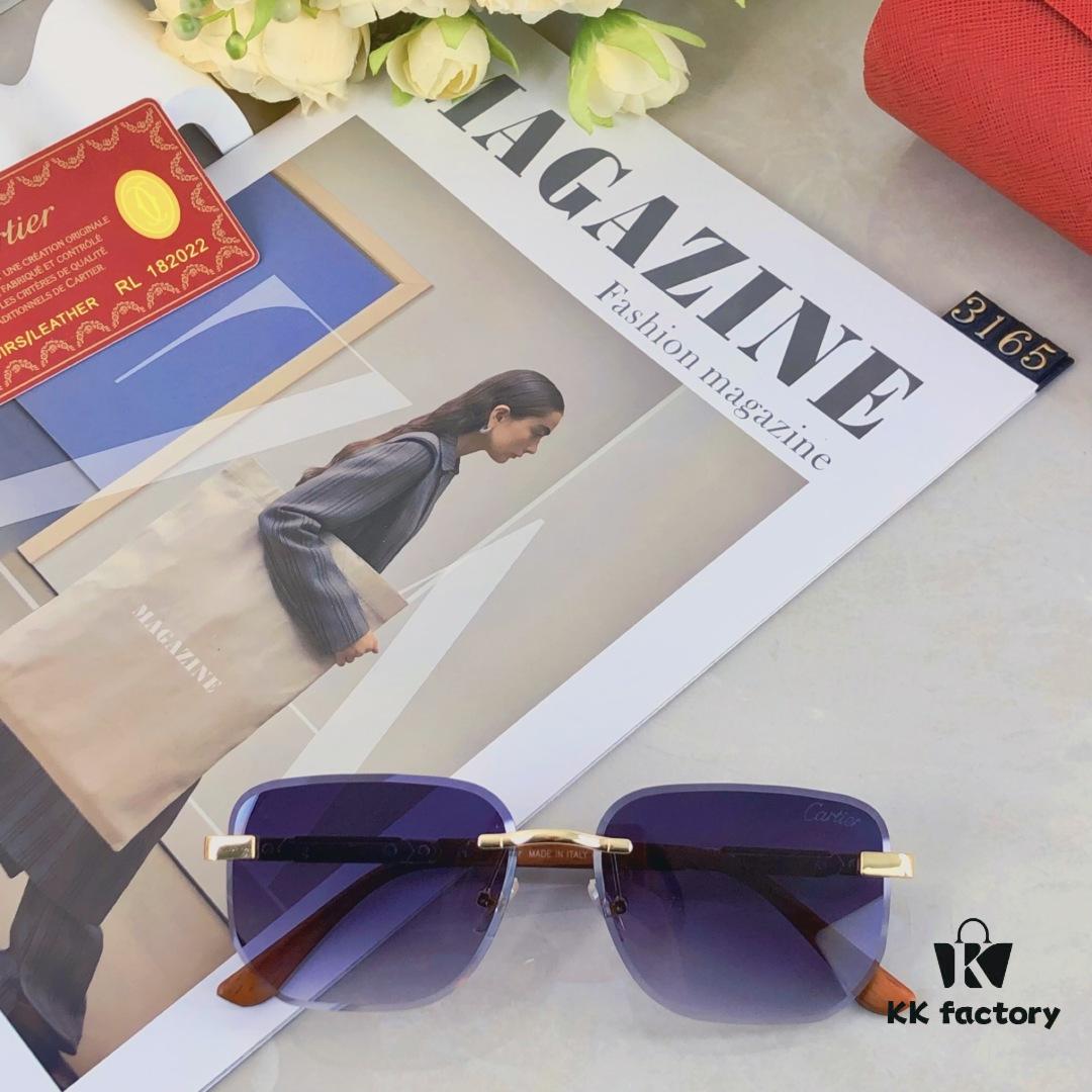 6931fba03a89a121ed54c45b Cartier Fashion New Arrival Sunglasses, High-Quality Stylish Square Metal Frame Unisex Cool Design