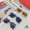 Cartier Frog-Shaped Sunglasses Fashion Ins Frameless Sun Glasses UV Protection Shade Glasses for Beach Photo