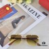 Cartier Frog-Shaped Sunglasses Fashion Ins Frameless Sun Glasses UV Protection Shade Glasses for Beach Photo