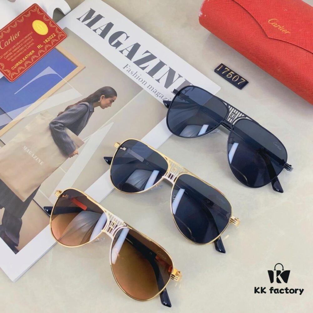 6931fba33a89a121ed54c484 Cartier Korean-Style Sunglasses New Arrival Stylish Oversized Round Retro Unisex Sun Glasses