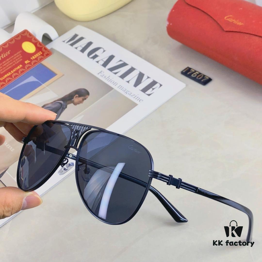 Cartier Korean-Style Sunglasses New Arrival Stylish Oversized Round Retro Unisex Sun Glasses