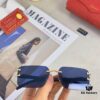 6931fba53a89a121ed54c49a Cartier New Frameless Sunglasses with Cut-edge Design, Leopard-pattern Temples, UV Protection, Stylish Sun Glasses