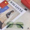 Cartier Celebrity Favorite Green Lens Sunglasses for Men, Fashion Avocado Green Sun Glasses