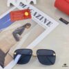 Cartier Vintage Men's Metal Double-Bridge Sunglasses, Bold Business-Style Driver UV400 UV-Protection Sun Glasses