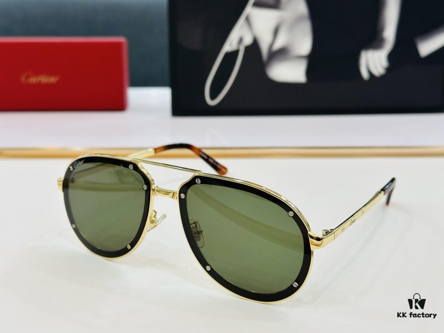 6931fbaa3a89a121ed54c4e1 Cartier Classic Sunglasses MODEL: CT0195S Size: 60□17-140 Driving Sunglasses