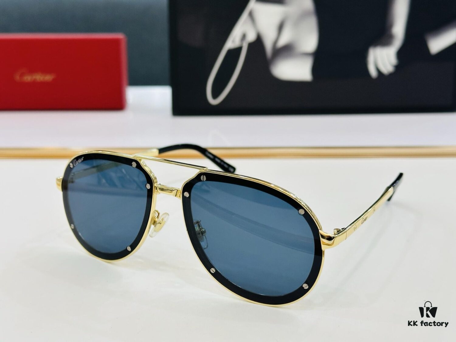 6931fbaa3a89a121ed54c4e2 Cartier Classic Sunglasses MODEL: CT0195S Size: 60□17-140 Driving Sunglasses
