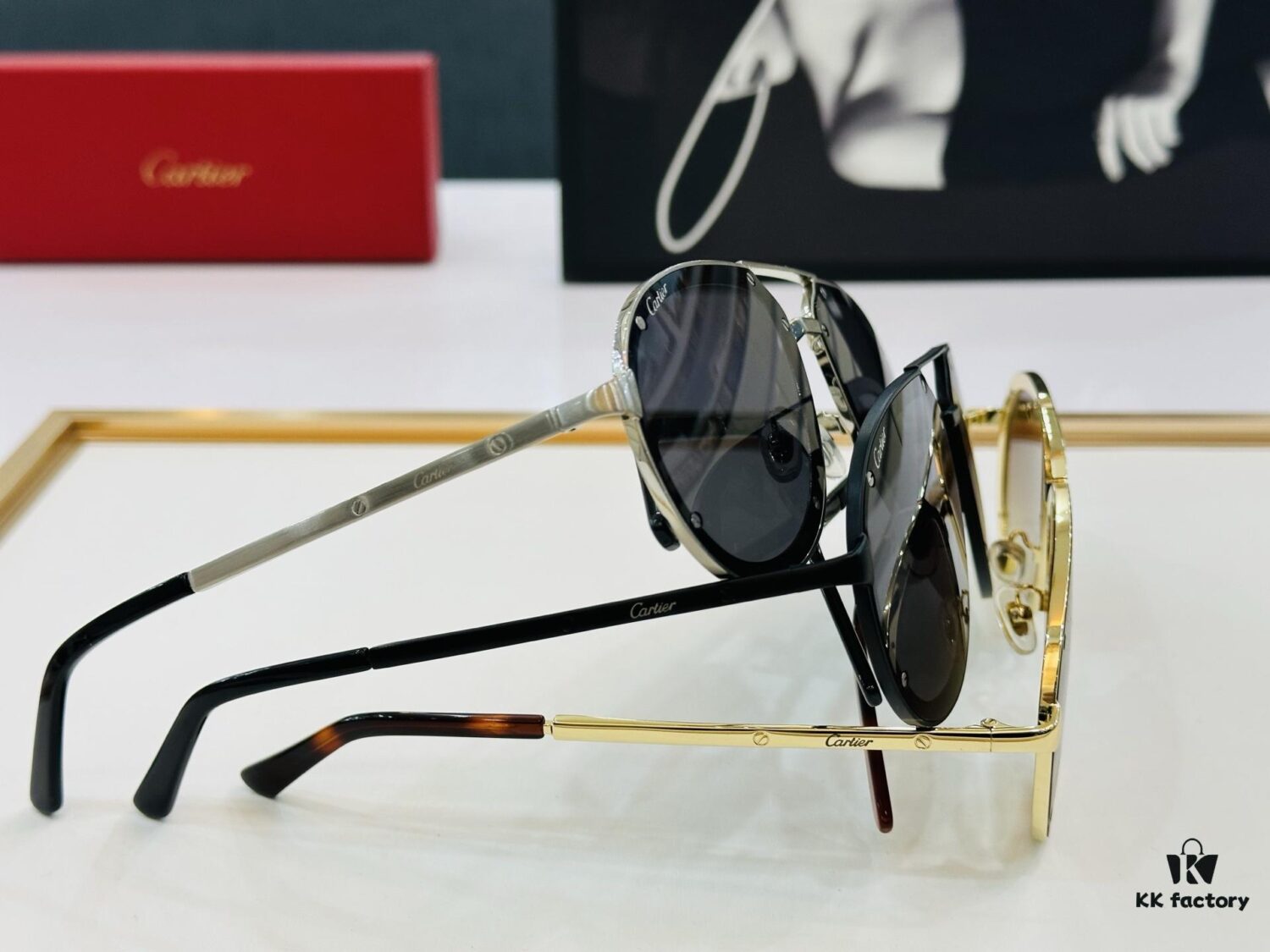 6931fbaa3a89a121ed54c4e4 Cartier Classic Sunglasses MODEL: CT0195S Size: 60□17-140 Driving Sunglasses