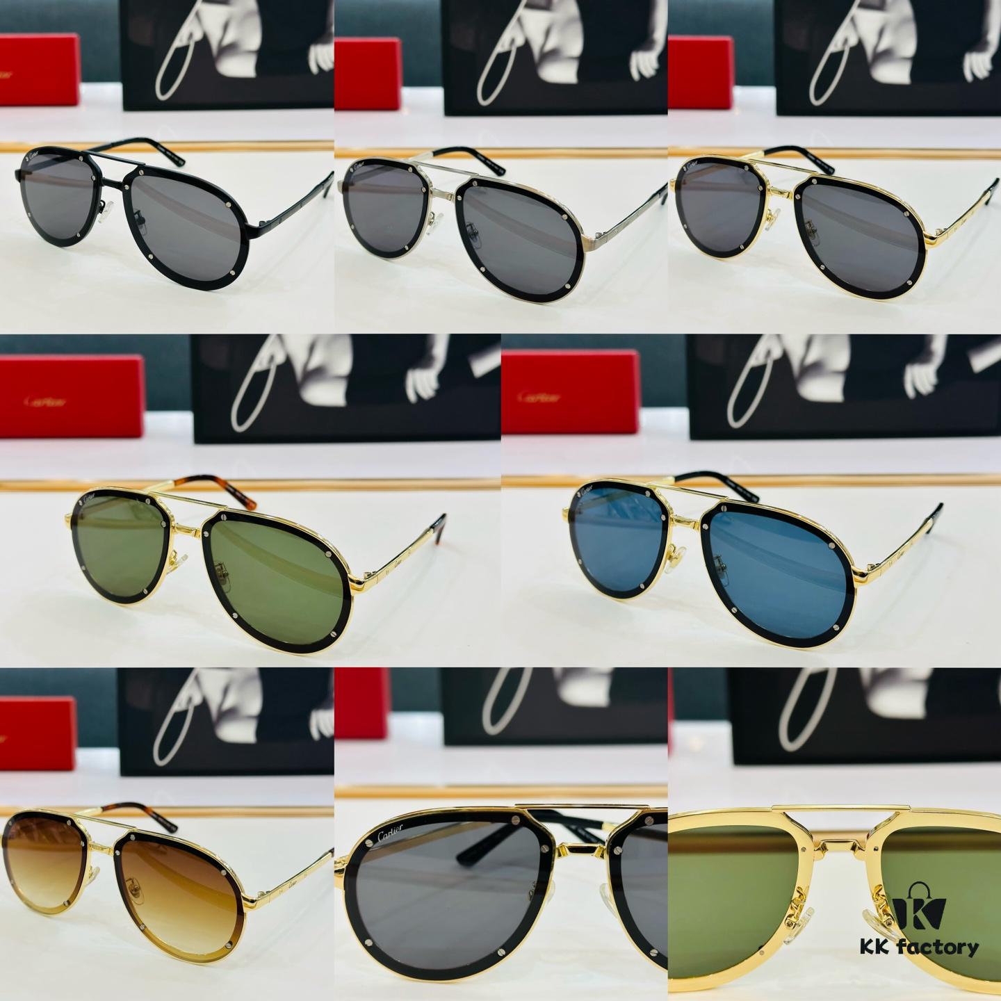 6931fbaa3a89a121ed54c4e6 Cartier Classic Sunglasses MODEL: CT0195S Size: 60□17-140 Driving Sunglasses