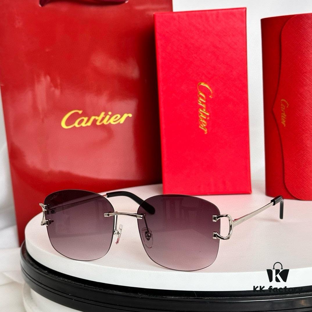 110 ‼️ Original Cartier MODEL: CT0032RS SIZE: 52-19-145 Sunglasses