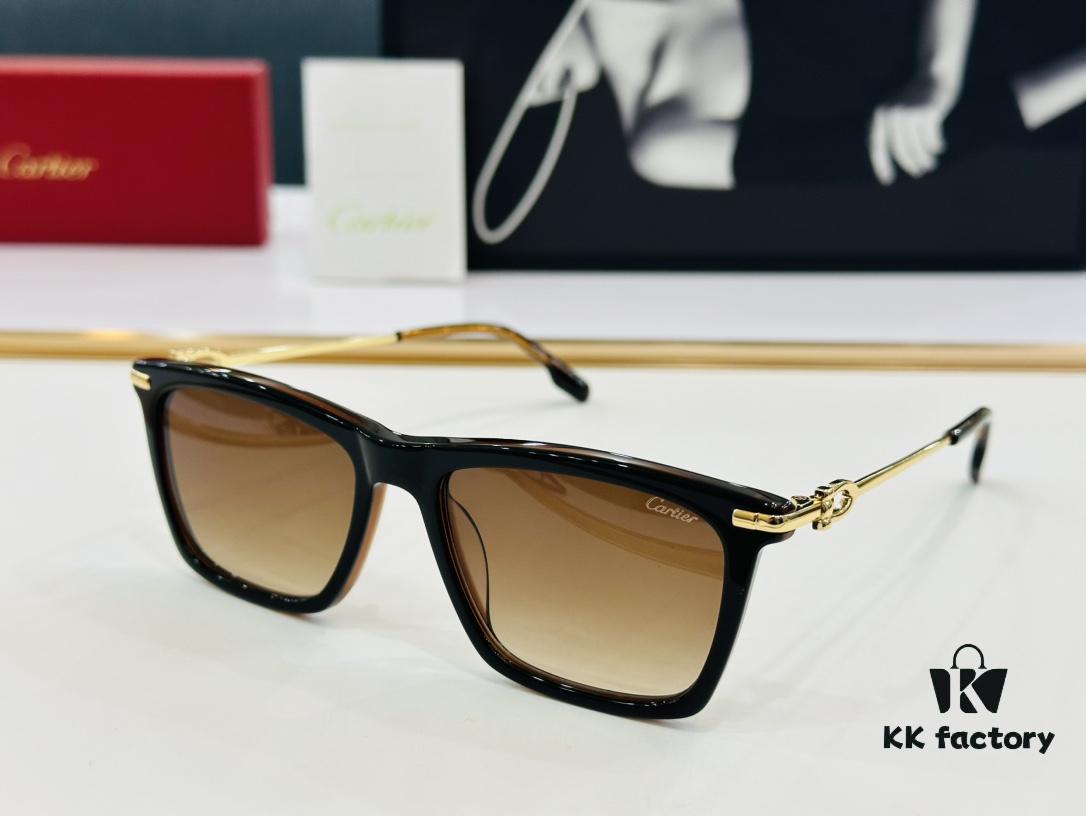 6931fbb33a89a121ed54c55a Cartier CT0516 Size: 55□17-145, Small Frame, Universal Fit, Minimalist and Elegant, Stylish Unisex Eyewear for Fashion and Daily Wear