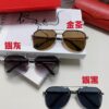 6931fbc63a89a121ed54c5d8 Cartier 2024 New Unframed Pilot Oversized Sunglasses for Men, Large Round Slimming Aviator Glasses, Men's Fashion Sun Glasses
