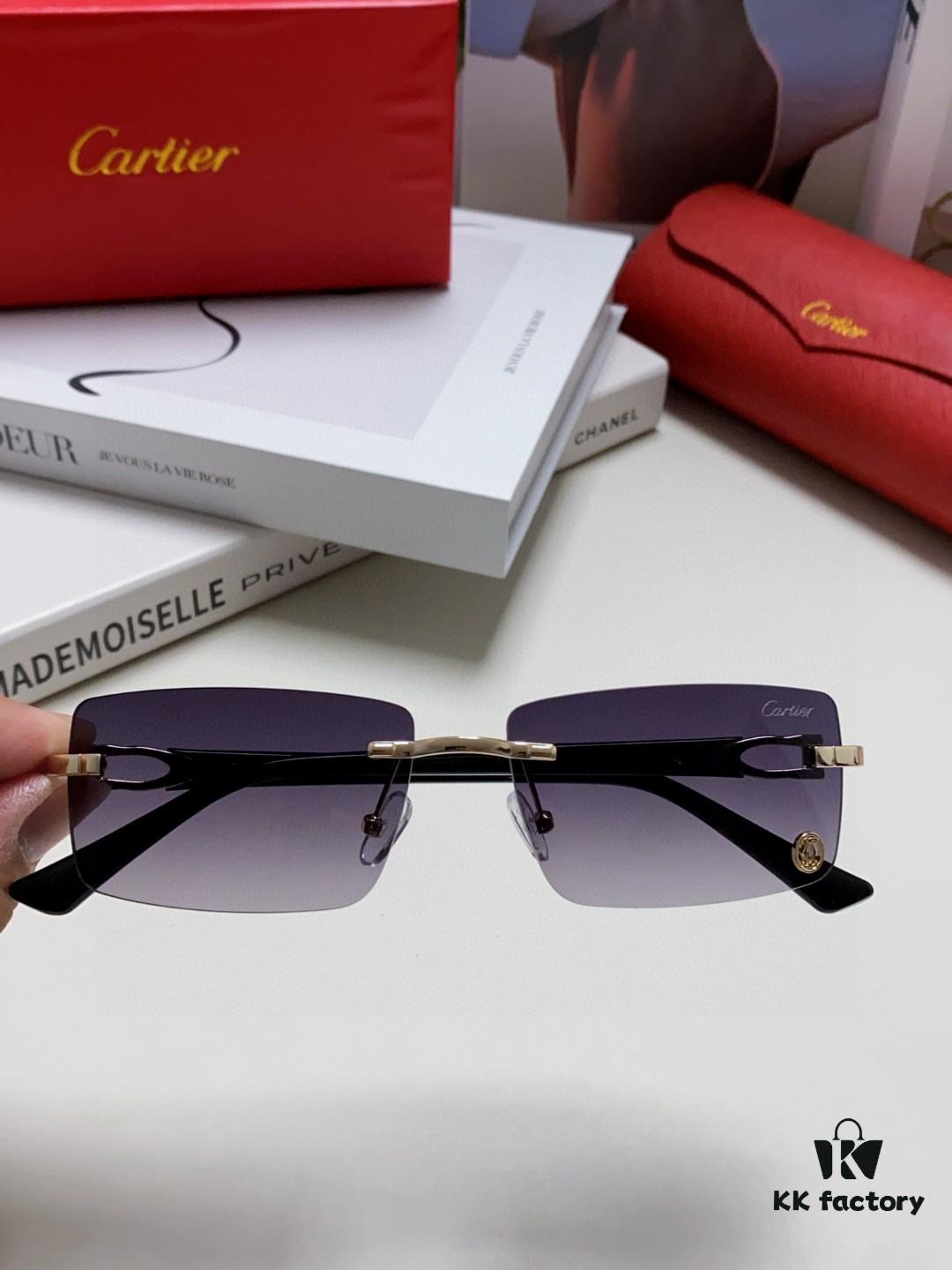 6931fbc63a89a121ed54c5dc Cartier 2024 New Unisex Frameless Lightweight Blue Light Blocking HD Reading Glasses, Portable Fashion Eyewear