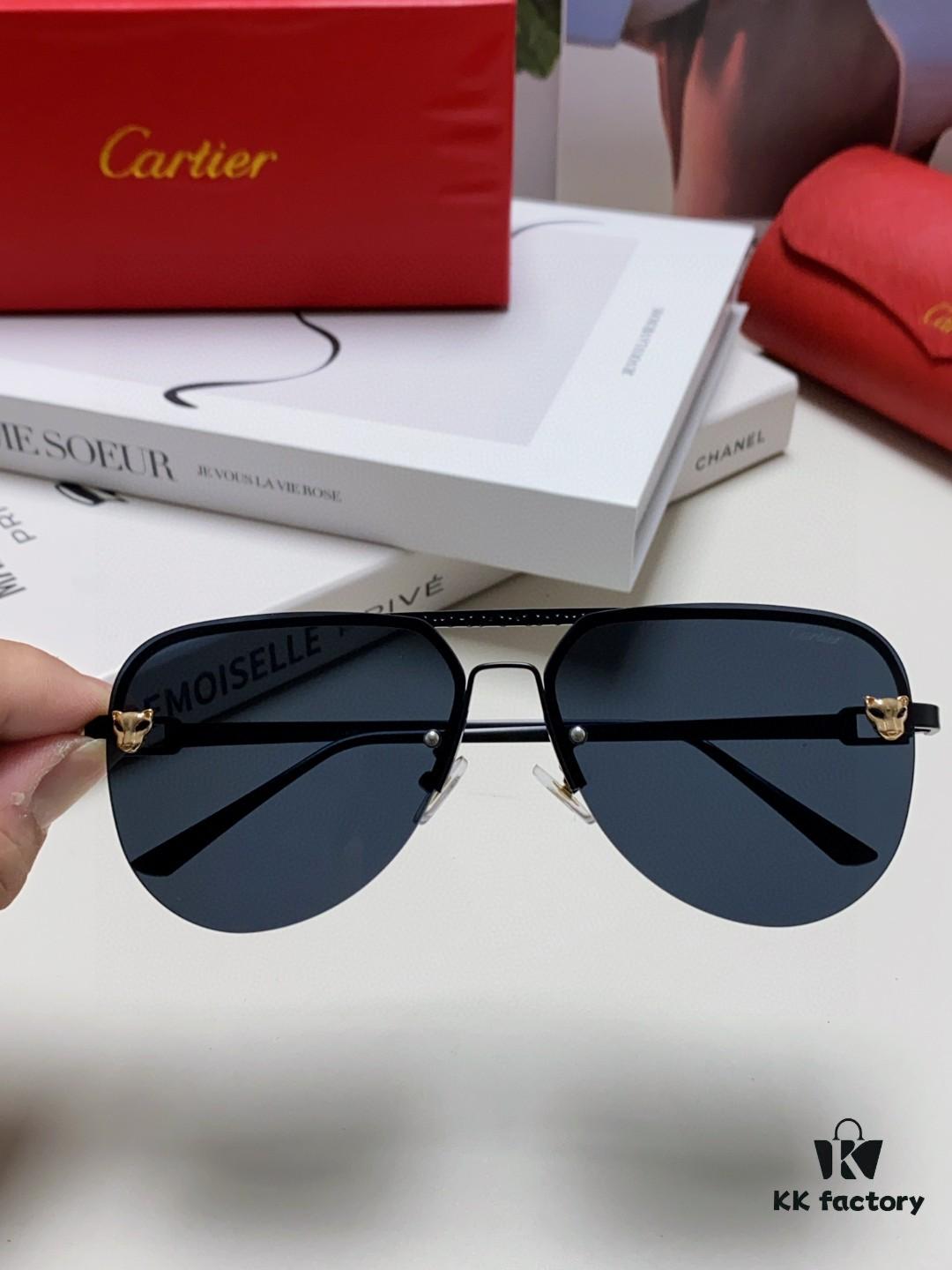 6931fbc73a89a121ed54c5e6 Cartier 2024 New Round Frame Unisex Luxury European and American Style Aviator Engraved Sunglasses