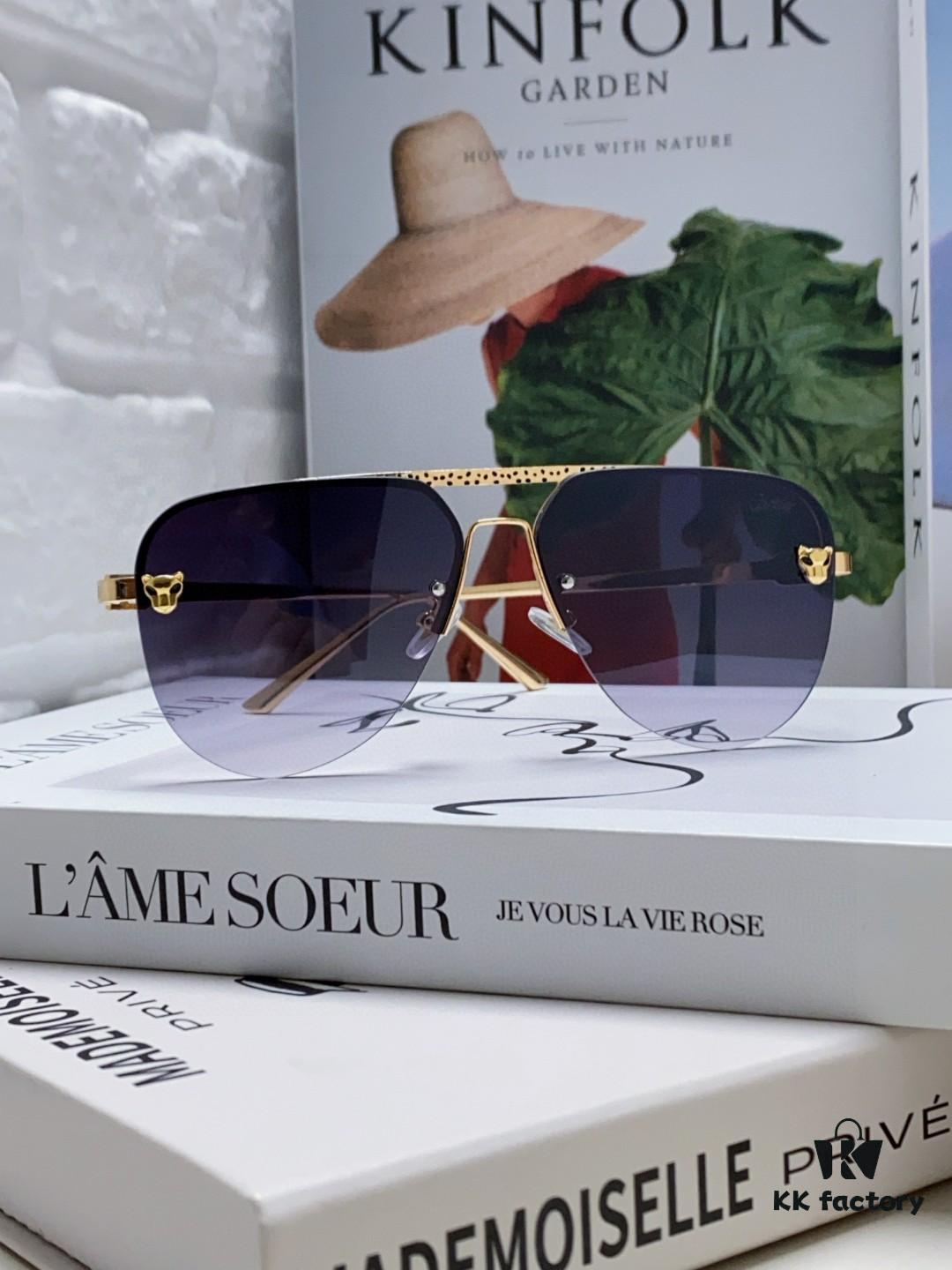 6931fbc83a89a121ed54c5ee Cartier 2024 New Round Frame Unisex European Luxury Aviator Engraved Sunglasses