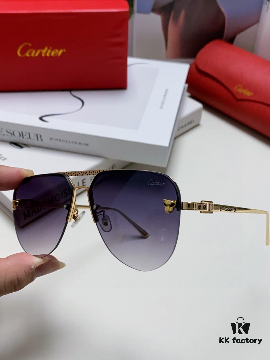 6931fbc83a89a121ed54c5f2 Cartier 2024 New Round Frame Unisex European Luxury Aviator Engraved Sunglasses