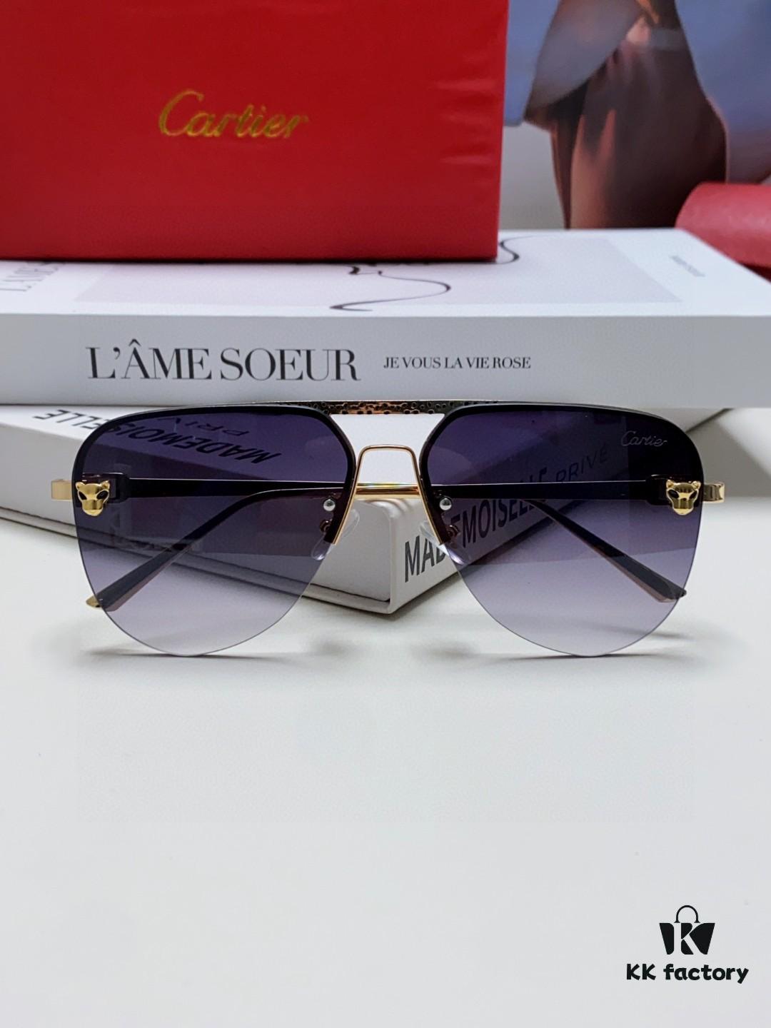 6931fbc83a89a121ed54c5f3 Cartier 2024 New Round Frame Unisex European Luxury Aviator Engraved Sunglasses