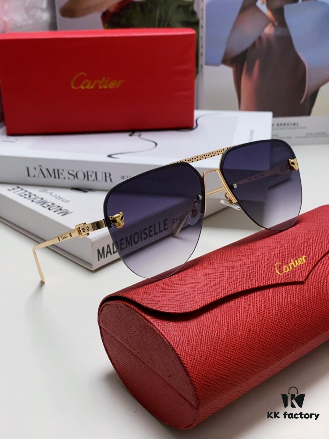 6931fbc83a89a121ed54c5f4 Cartier 2024 New Round Frame Unisex European Luxury Aviator Engraved Sunglasses