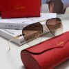 6931fbc93a89a121ed54c5fe Cartier 2024 New Round Frame Unisex Luxury European and American Style Aviator Engraved Sunglasses