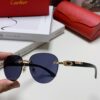 6931fbdc3a89a121ed54c6de Cartier 2024 New Fashion Frameless Sunglasses with Retro Leopard Head Decoration, Celebrity-Inspired Square Sunglasses for Men and Women, UV-Protective Unisex Eyewear