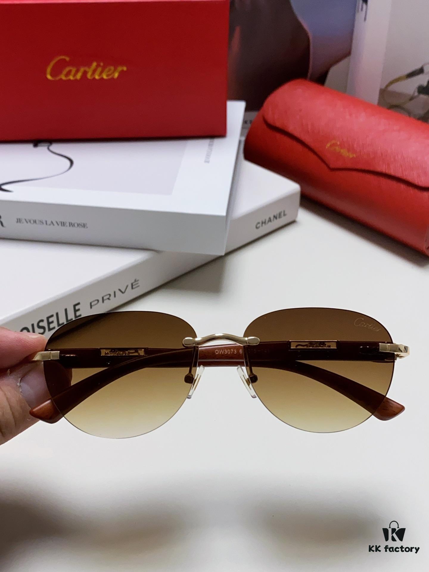 6931fbdc3a89a121ed54c6e7 Cartier 2024 New Fashion Frameless Sunglasses, Retro Stylish Leopard Head Decor, Influencer Favorite Square Sunglasses, Unisex UV Protection Shades