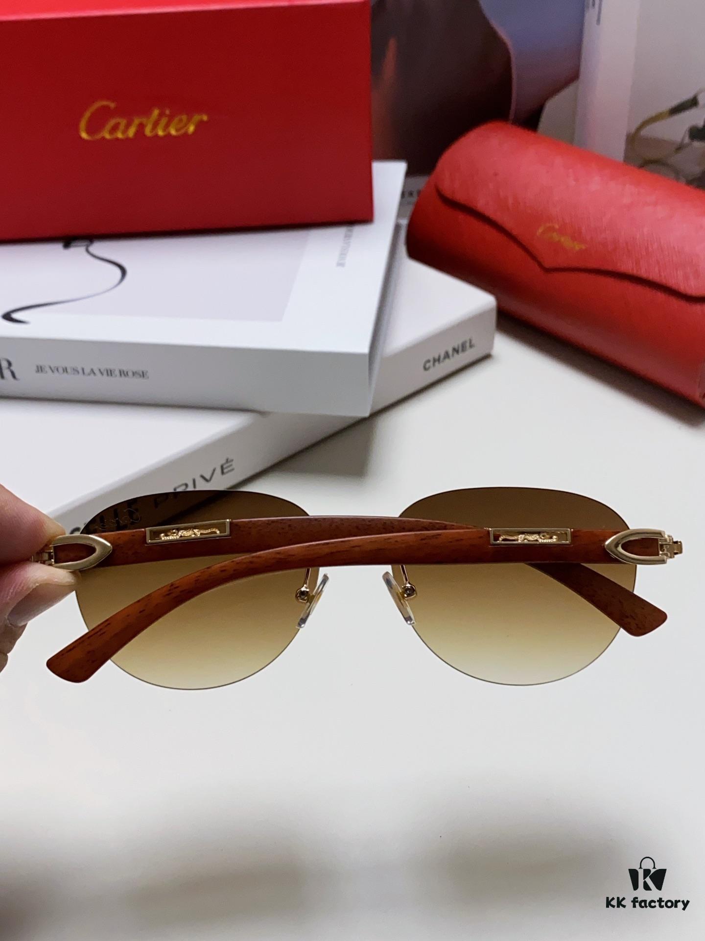 6931fbdd3a89a121ed54c6e8 Cartier 2024 New Fashion Frameless Sunglasses, Retro Stylish Leopard Head Decor, Influencer Favorite Square Sunglasses, Unisex UV Protection Shades