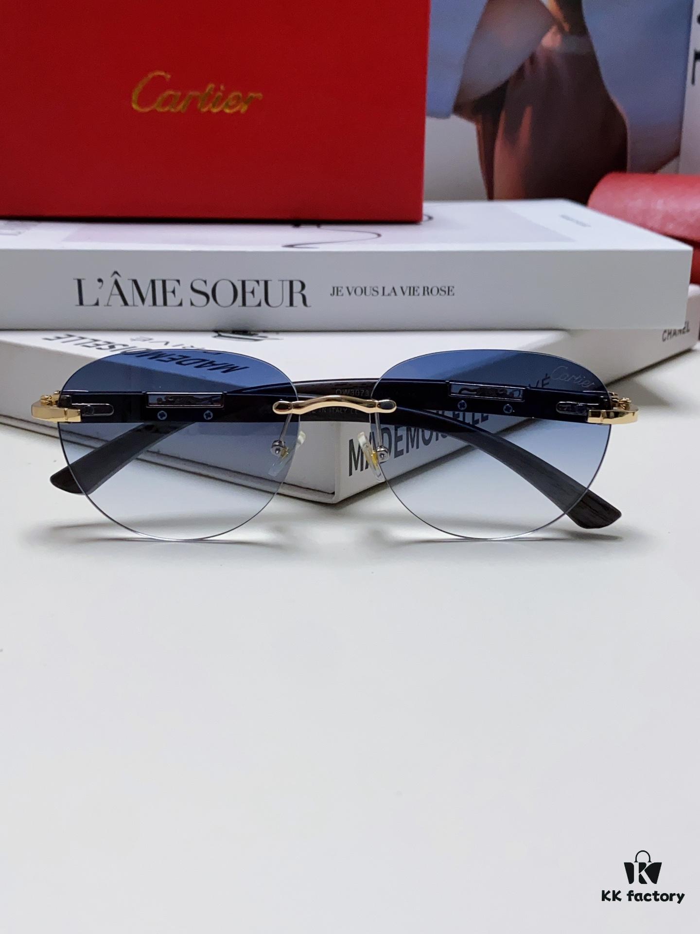 6931fbdd3a89a121ed54c6f3 Cartier 2024 New Fashion Frameless Sunglasses with Retro Leopard Head Decoration, Celebrity-Inspired Square Sunglasses for Unisex, Anti-Glare Sun Protection