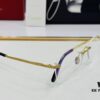 Cartier CT12960 Unisex Optical Frame, Size 57□15-145, Titanium Material, Minimalist and Elegant Design, Fits All Face Shapes, Suitable for Prescription Lenses