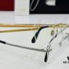 Cartier CT12960 Unisex Optical Frame, Size 57□15-145, Titanium Material, Minimalist and Elegant Design, Fits All Face Shapes, Suitable for Prescription Lenses