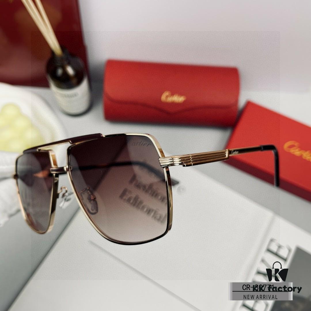 6931fbf53a89a121ed54c834 Cartier France - Polarized Resin HD Lens Sunglasses, Lightweight Metal Frame, Unisex Design for Travel and Driving