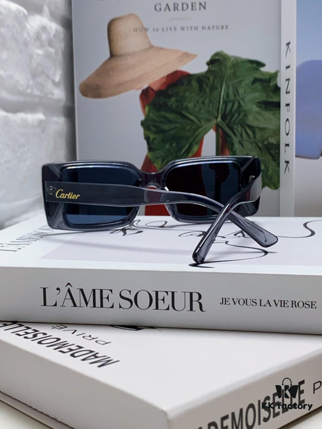 6931fbfd3a89a121ed54c89e Cartier Unisex Sunglasses, Timeless Leopard Logo Design, Simple and Elegant Frame, Universal Fit for All Face Shapes