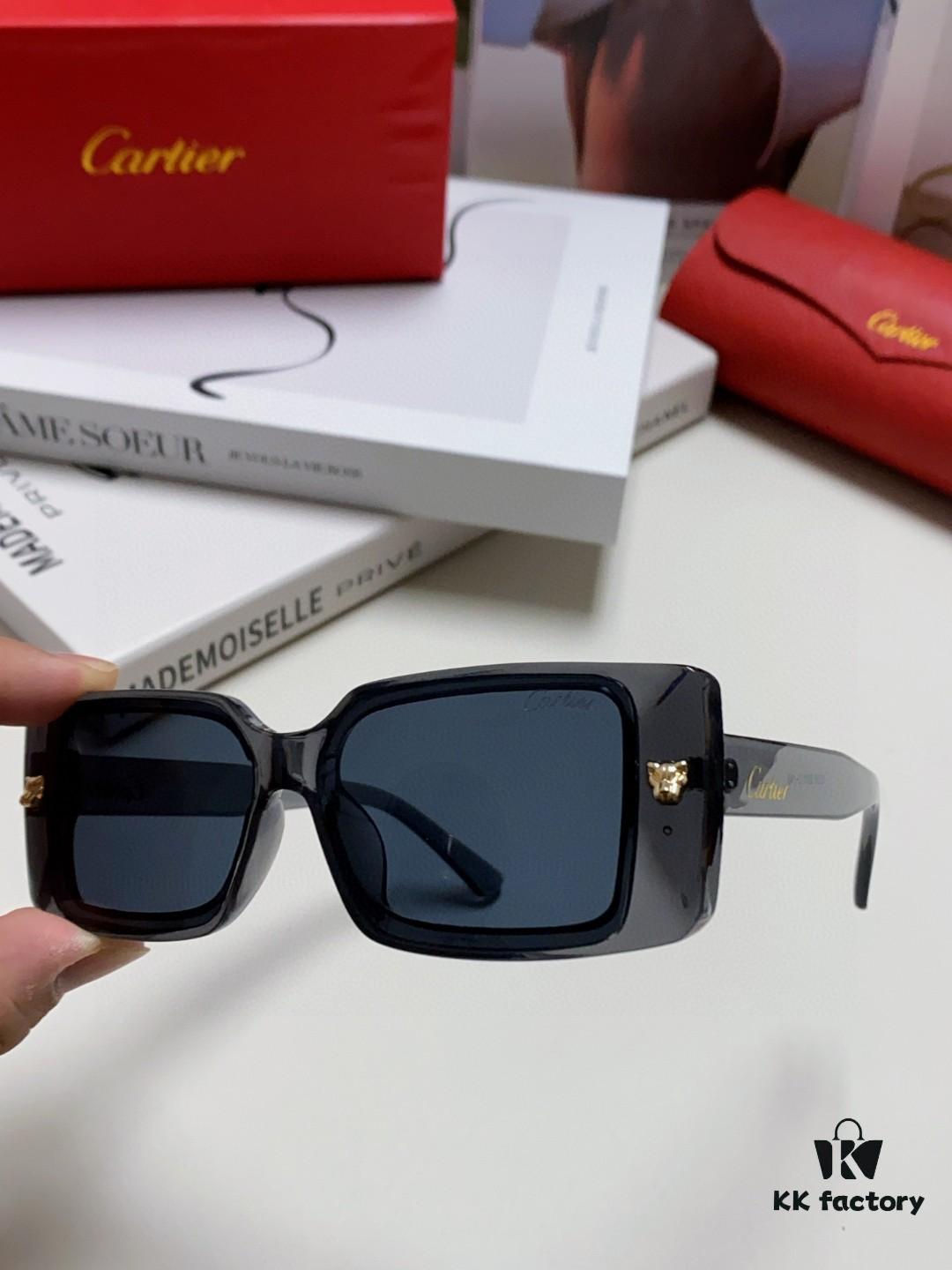 6931fbfd3a89a121ed54c8a1 Cartier Unisex Sunglasses, Timeless Leopard Logo Design, Simple and Elegant Frame, Universal Fit for All Face Shapes