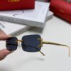 6931fbfe3a89a121ed54c8ac Cartier 2024 New Arrival Square Frameless Cut-Out Sunglasses for Women, Slimming, Fashionable European and American Style, Instagram-Worthy Street Snap Chic Sunglasses, Stylish Small Eyewear