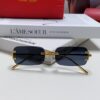 6931fbfe3a89a121ed54c8ad Cartier 2024 New Arrival Square Frameless Cut-Out Sunglasses for Women, Slimming, Fashionable European and American Style, Instagram-Worthy Street Snap Chic Sunglasses, Stylish Small Eyewear
