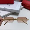 6931fbff3a89a121ed54c8bf Cartier 2024 New Square Frameless Cut-Out Sunglasses for Women, Slimming, Fashionable European-American Style, Instagram-Worthy Street Snap Cool Sunglasses, Stylish Small Eyewear