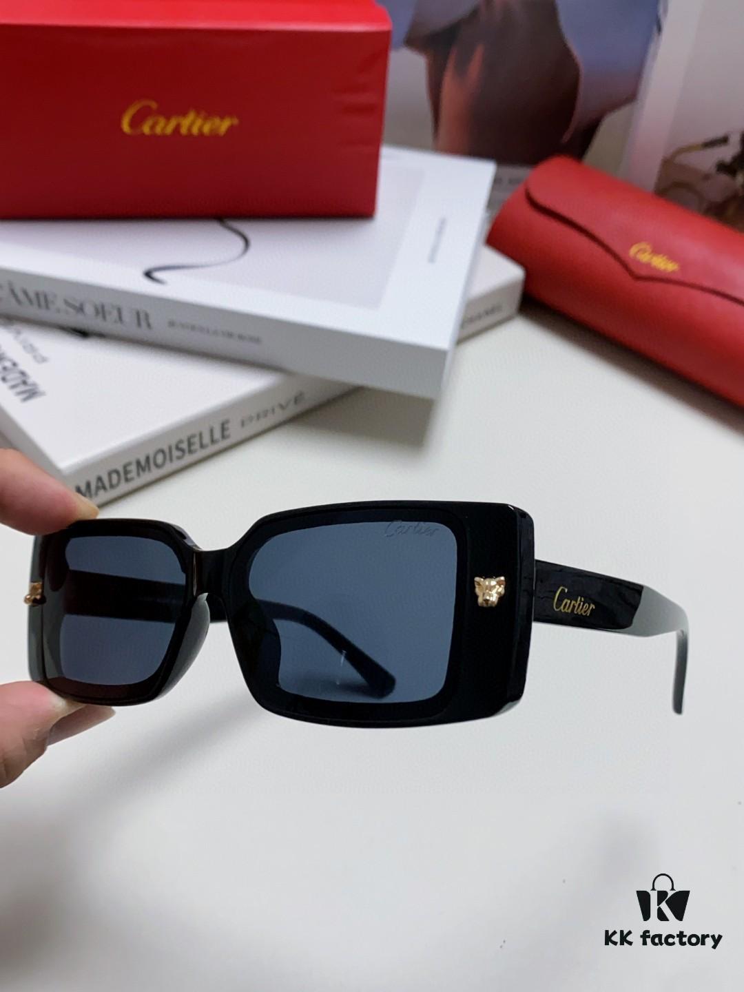6931fc003a89a121ed54c8cb Cartier Unisex Sunglasses, Stylish Leopard Logo Frame, Universal Fit, Minimalist and Elegant Design