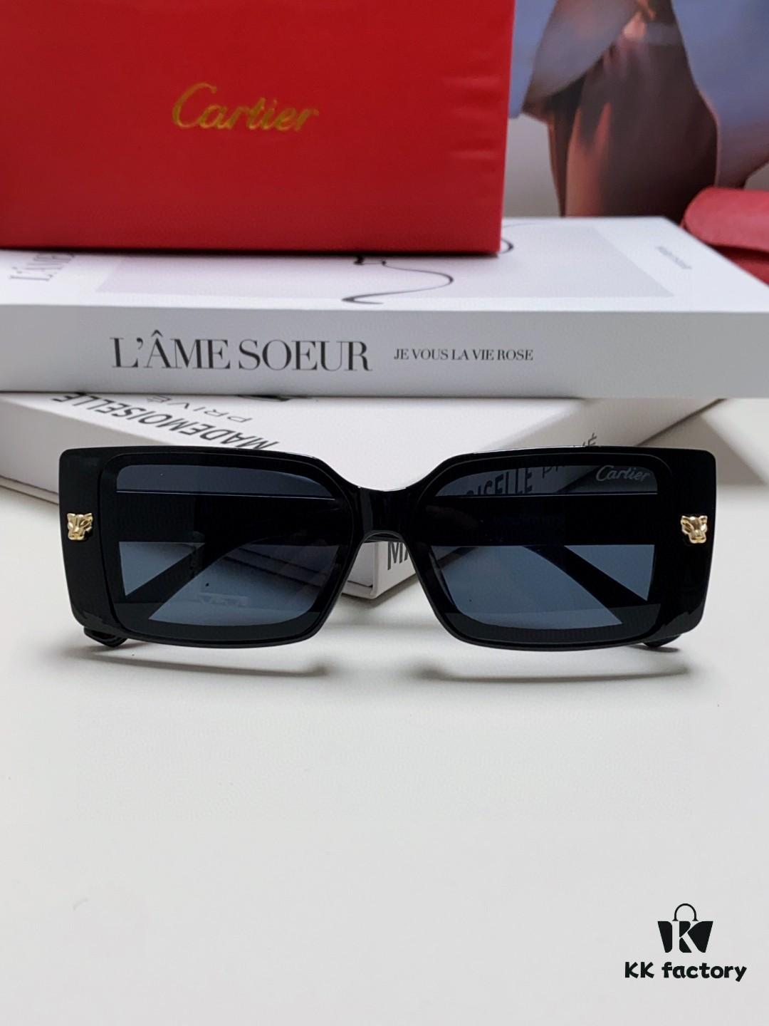 6931fc003a89a121ed54c8cc Cartier Unisex Sunglasses, Stylish Leopard Logo Frame, Universal Fit, Minimalist and Elegant Design