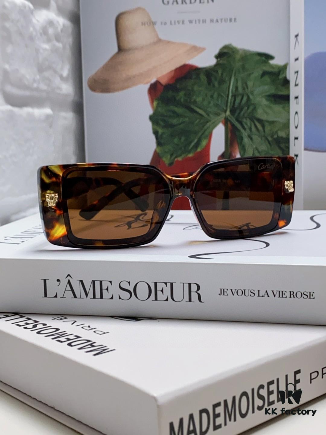 6931fc003a89a121ed54c8d1 Cartier Unisex Sunglasses, Timeless Leopard Logo Design, Simple and Elegant Frame, Universal Fit for All Face Shapes