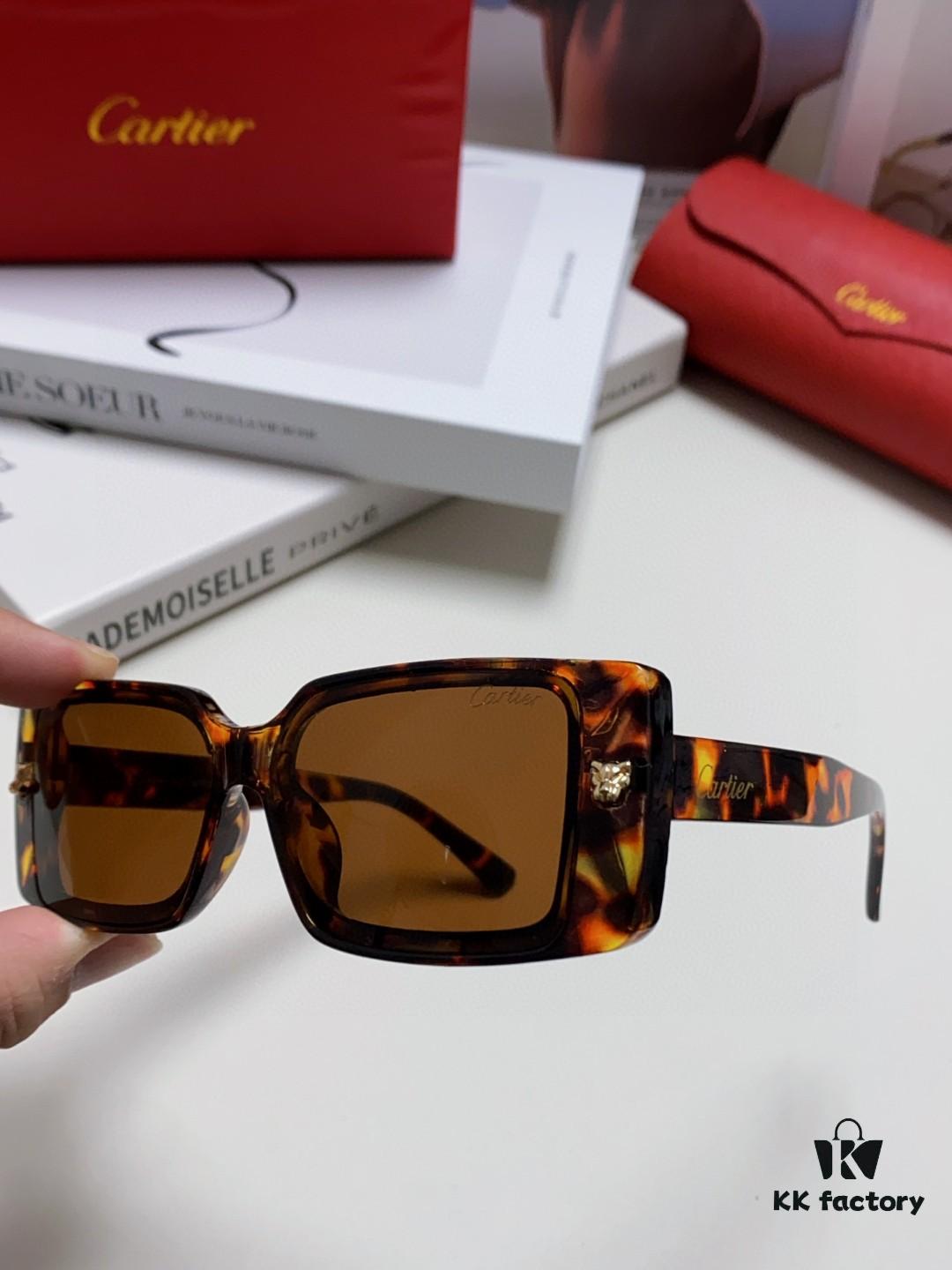 6931fc013a89a121ed54c8d5 Cartier Unisex Sunglasses, Timeless Leopard Logo Design, Simple and Elegant Frame, Universal Fit for All Face Shapes
