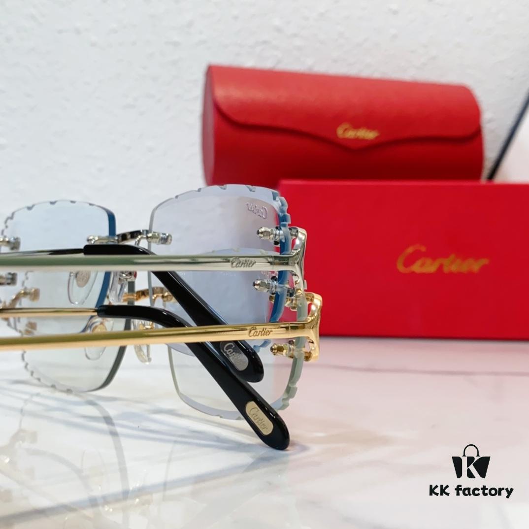 6931fc023a89a121ed54c8ea CARTIER Cut-Edge Curved Design Photochromic Lens Eyewear Model CT0092 Size 55-18-145
