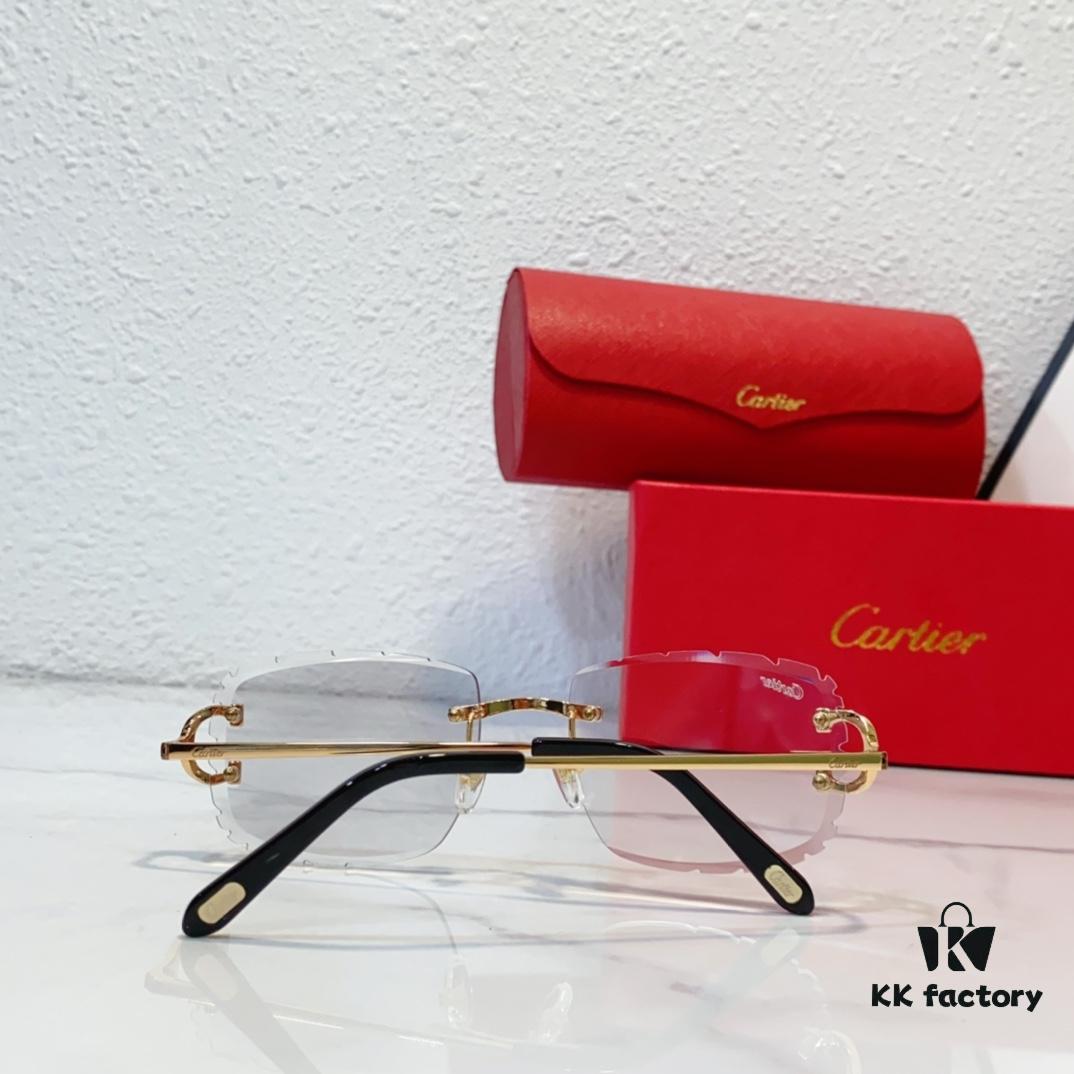 6931fc023a89a121ed54c8eb CARTIER Cut-Edge Curved Design Photochromic Lens Eyewear Model CT0092 Size 55-18-145