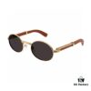 6931fc053a89a121ed54c909 Cartier 2024 New Retro Wood-Grain Pattern Round Frame Sunglasses, Stylish UV-Protective Unisex Sun Glasses CT0464S