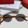 6931fc053a89a121ed54c90e Cartier 2024 New Retro Wood-Grain Pattern Round Frame Sunglasses, Stylish UV-Protective Unisex Sun Glasses CT0464S