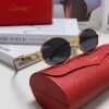 6931fc053a89a121ed54c911 Cartier 2024 New Retro Wood-Grain Pattern Round Frame Sunglasses, Stylish UV-Protective Unisex Sun Glasses CT0464S