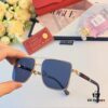 6931fc083a89a121ed54c93d Cartier New Men's Casual Sunglasses with Stylish Frame Design, Trendy Metal Aviator Shades