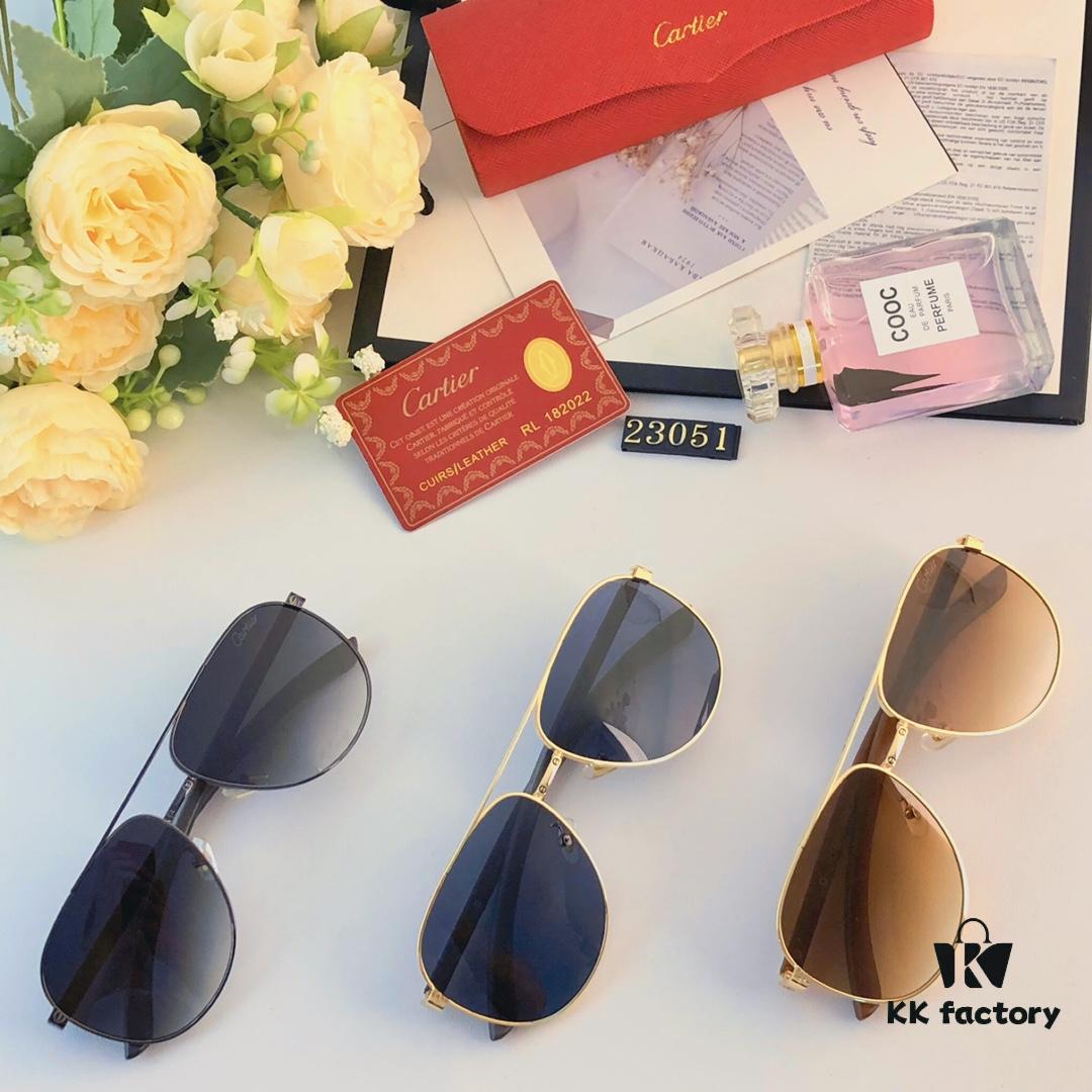 6931fc093a89a121ed54c94d Cartier New 2024 Luxury Sunglasses Fashion Versatile Cat-Eye UV Protection Shades