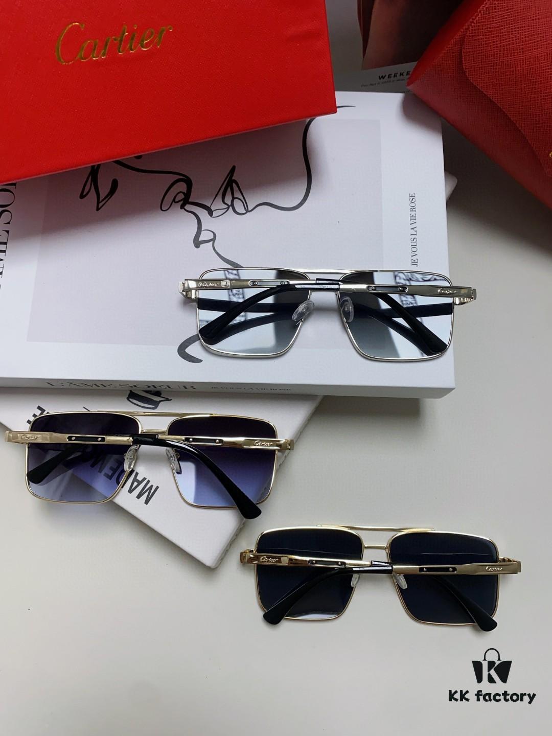 6931fc0d3a89a121ed54c982 Cartier 2024 New Arrival Metal Square-Frame Sunglasses, Fashionable Unisex UV-Protective Oversized Sun Glasses for Men and Women